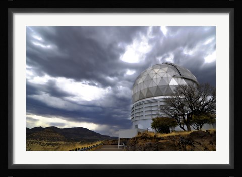Framed Hobby-Eberly Telescope Observatory Dome at McDonald Observatory Print