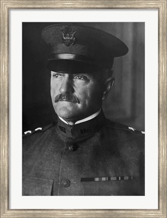 Framed Major General John Pershing Print
