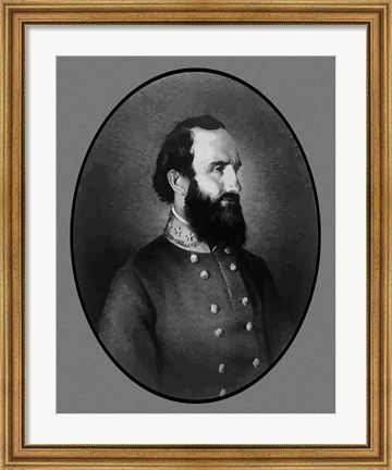 Framed General Stonewall Jackson Print