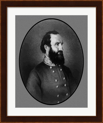 Framed General Stonewall Jackson Print