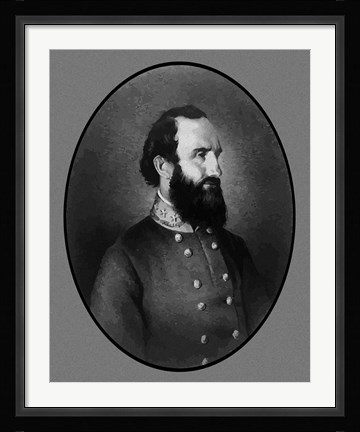 Framed General Stonewall Jackson Print