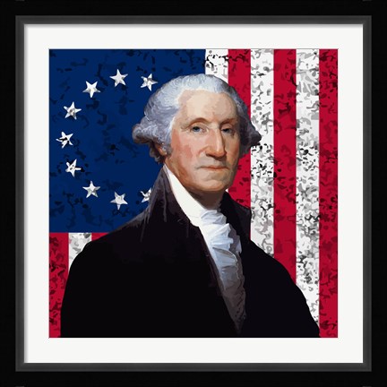 Framed George Washington Print