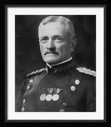 Framed General John Joseph Pershing (digitally restored) Print