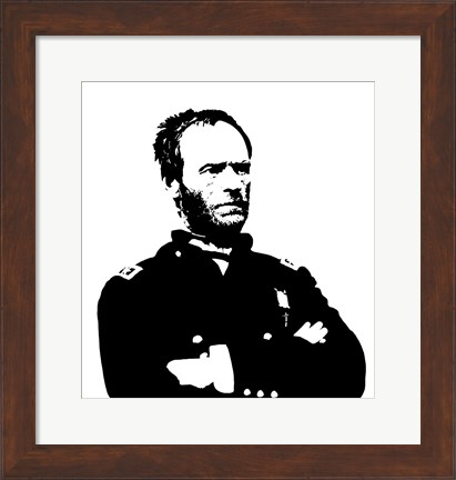 Framed General Sherman Print