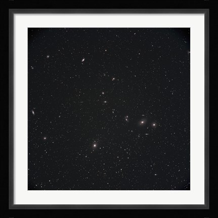 Framed Markarian's Chain Galaxies Print