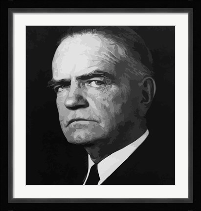 Framed Naval officer William Frederick Halsey, Jr Print