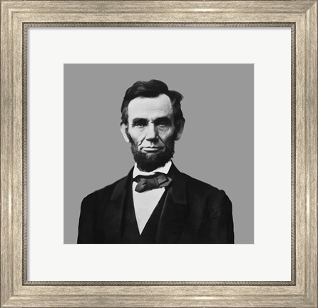 Framed President Abraham Lincoln (digitally restored) Print
