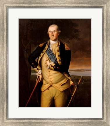 Framed General George Washington Print