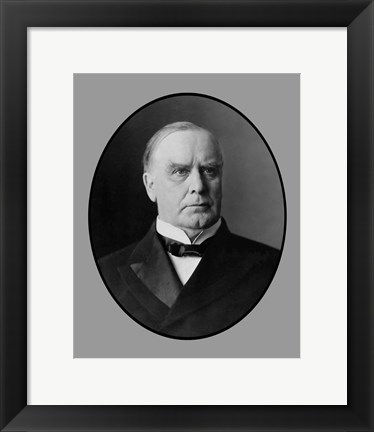 Framed President William McKinley, Jr Print