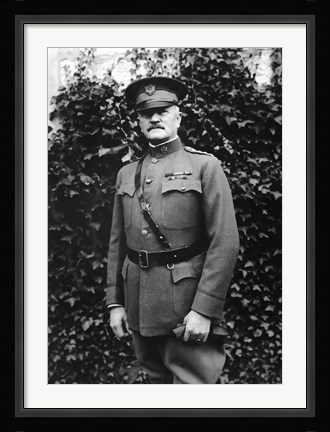 Framed General John Joseph Pershing Print