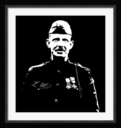 Framed Sergeant Alvin York Print
