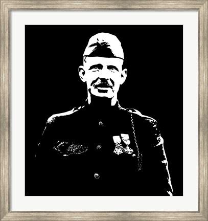Framed Sergeant Alvin York Print