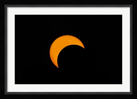 Framed Partial Solar Eclipse (2012) Print