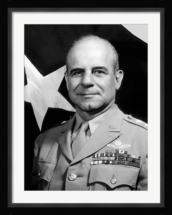 Framed General James Harold Doolittle (close up) Print