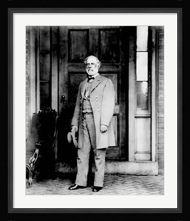 Framed General Robert E Lee Standing Print