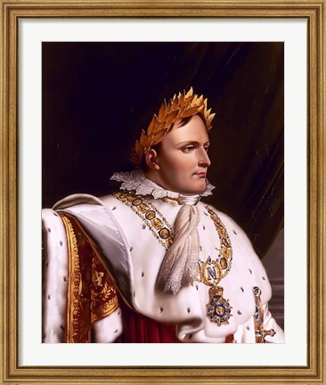 Framed Napoleon Bonaparte (side profile) Print