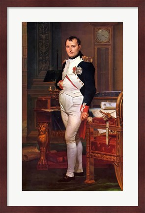 Framed Napoleon Bonaparte (digitally restored) Print