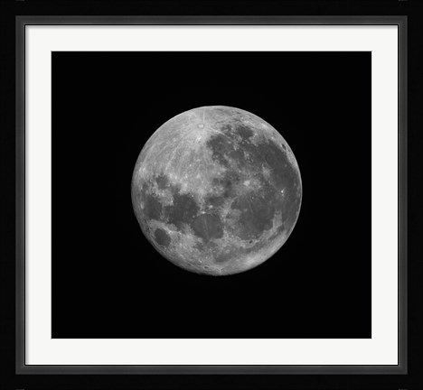 Framed Supermoon of March 19, 2011 Print