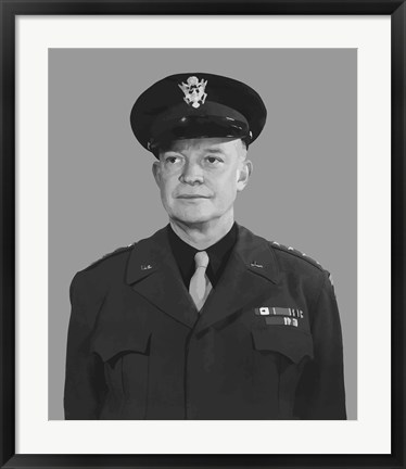 Framed Supreme Commander Dwight D Eisenhower Print