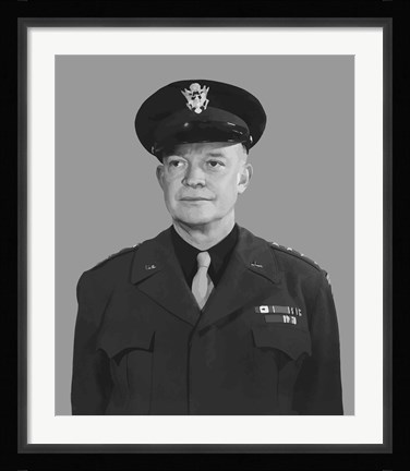 Framed Supreme Commander Dwight D Eisenhower Print
