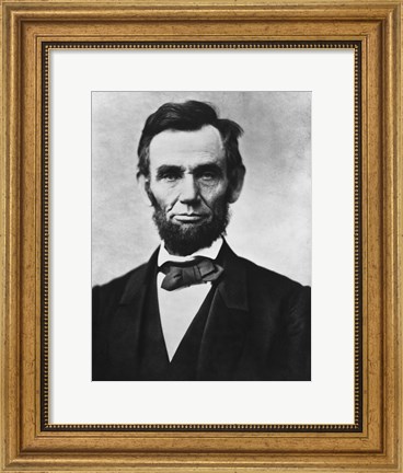 Framed Civil War era Vector Photo of President Abraham Lincoln Print