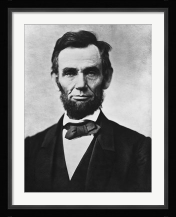 Framed Civil War era Vector Photo of President Abraham Lincoln Print