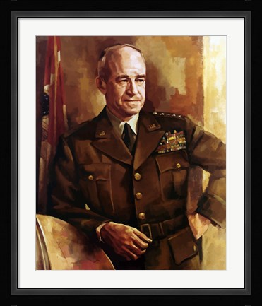 Framed Omar Bradley Print