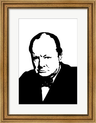 Framed Sir Winston Churchill Print