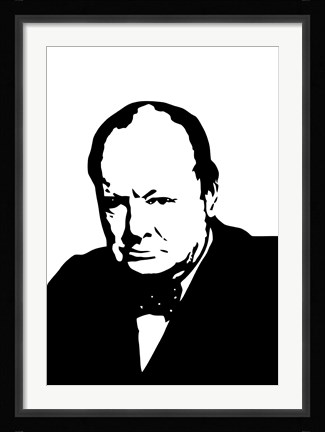 Framed Sir Winston Churchill Print