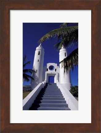 Framed St Peter Catholic Church, Long Island, Bahamas, Caribbean Print