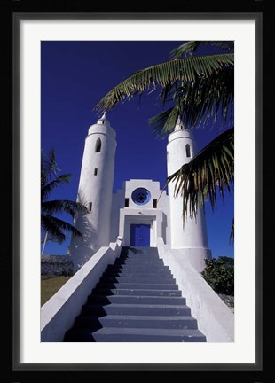 Framed St Peter Catholic Church, Long Island, Bahamas, Caribbean Print