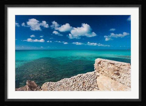 Framed Bahamas, Eleuthera Island, Glass Window Bridge Print