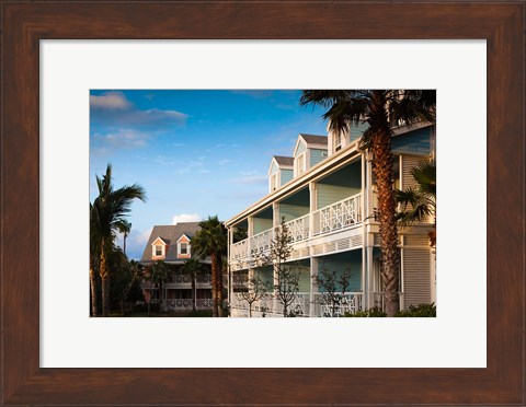 Framed Bahamas, Eleuthera, Harbor Isl, Valentines Hotel Print