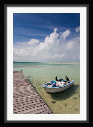 Framed Bahamas, Eleuthera, Harbor Island, Dunmore, harbor Print