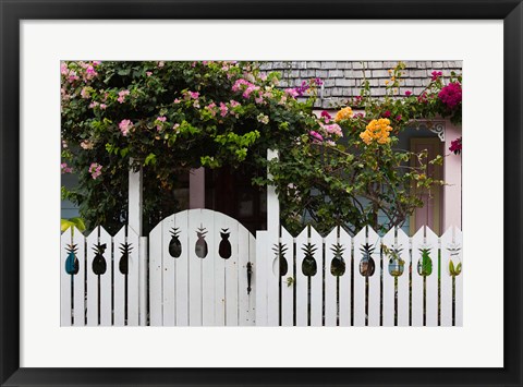 Framed Bahamas, Eleuthera, Harbor Island, Dunmore, House Print