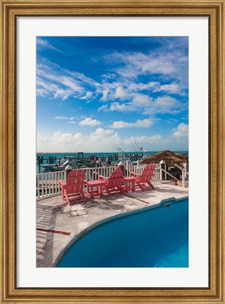 Framed Bahamas, Eleuthera, Harbor Island, Dunmore, Marina Print