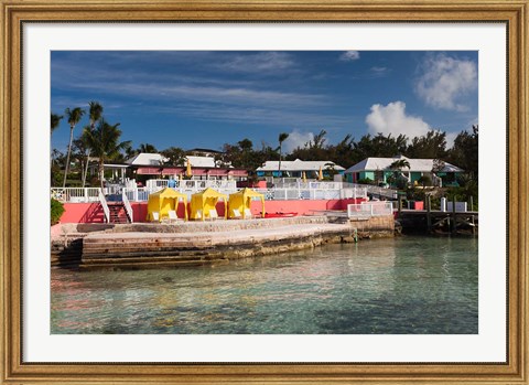 Framed Bahamas, Eleuthera, Romora Bay Yacht Club Print