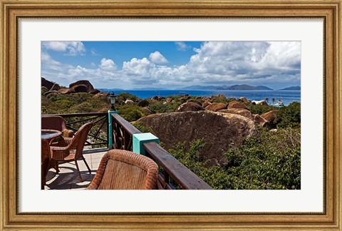 Framed Top of the Baths in Virgin Gorda, British Virgin Islands Print