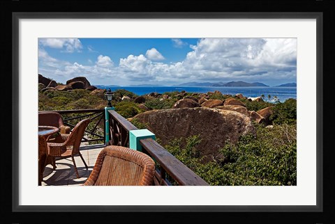 Framed Top of the Baths in Virgin Gorda, British Virgin Islands Print