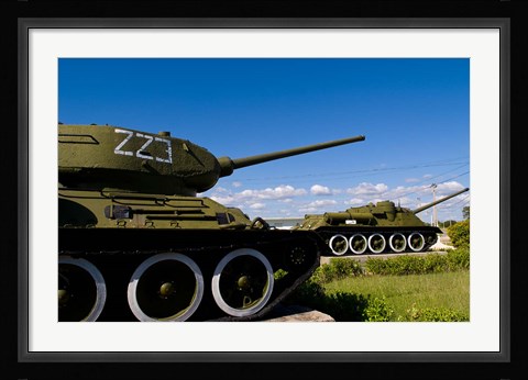Framed Tanks, Museum of Playa Giron war, Bay of Pigs Cuba Print