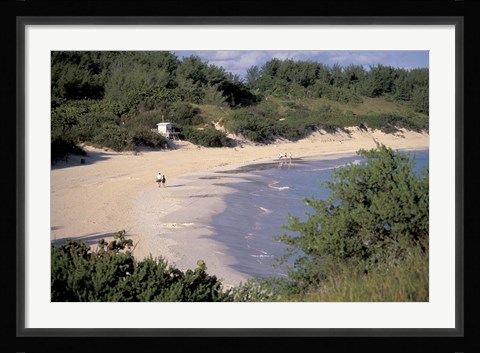 Framed View of Horseshoe Bay, Bermuda, Caribbean Print