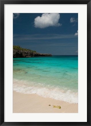 Framed Beach, Boca Slagbaai Slagbaai NP, Netherlands Antilles Print