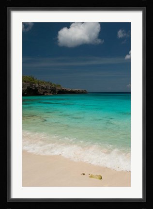 Framed Beach, Boca Slagbaai Slagbaai NP, Netherlands Antilles Print