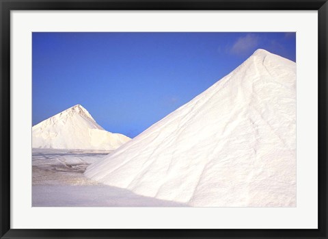 Framed Mountains of Salt, Bonaire, Caribbean Print