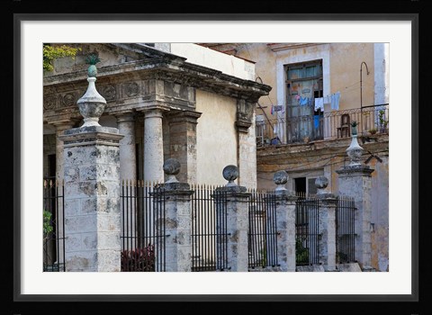 Framed Architecture in Havana, Cuba Print