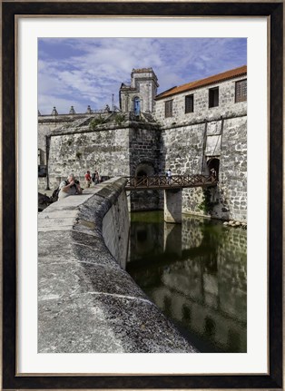 Framed fortress of La Fuerza in Havana, Cuba Print