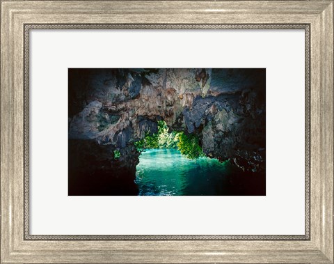 Framed Bat Cave in Airai, Palau, Micronesia Print