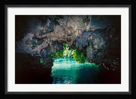 Framed Bat Cave in Airai, Palau, Micronesia Print