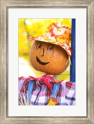 Framed WA, Chelan, Halloween holiday Scarecrow Print