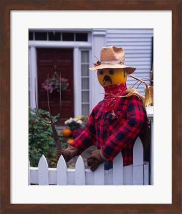 Framed Pumpkin Man, Vermont Print
